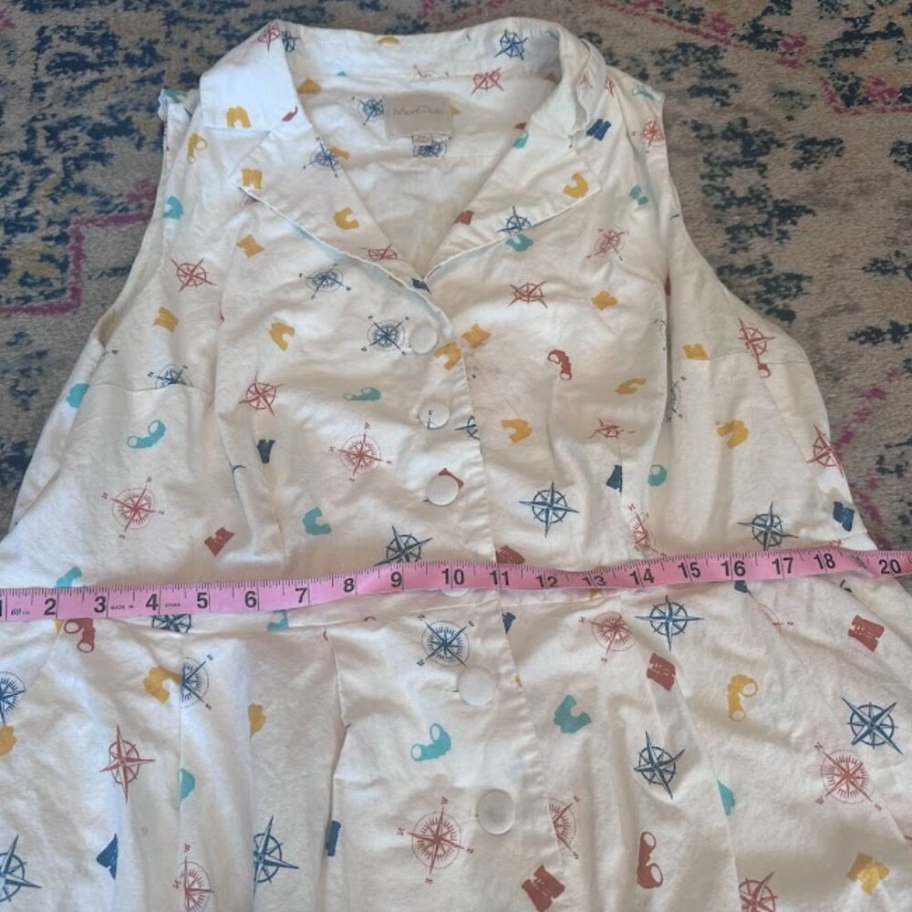 ModCloth 100% Cotton Community Brunch Dress 2XL - Picture 3 of 16